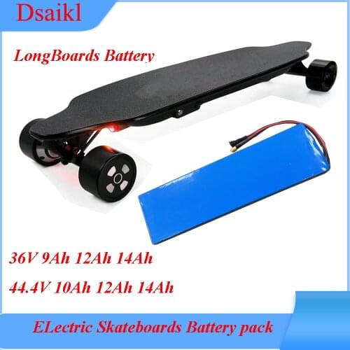 Escooter 12S 18650 44.4Volt electric skateboard 44.4V 10.4Ah 11.6Ah 12Ah 14Ah ebike battery pack with 50.4V 2A charger
