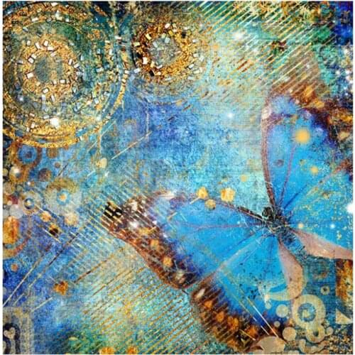 5D DIY Diamond Embroidery Butterfly Full square / Round 5d Diamond Painting Cross Stitch Kits Diamond Mosaic Decor gift GH348