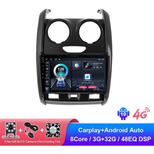 EKIY Car Radio For Renault Duster 2015-2020 2din Android Multimedia Player GPS Navigation Stereo Auto Carplay With IPS AI Voice