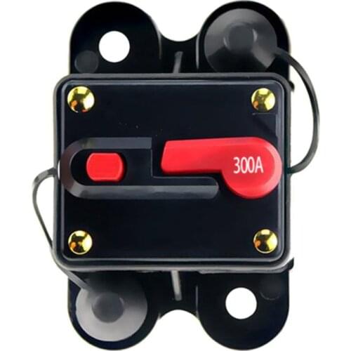 50A 60A 80A 100A 120A 150A 200A 250A 300A Circuit Breaker Car Audio Automatic Fuse Holder With Switch Protection Auto-recovery