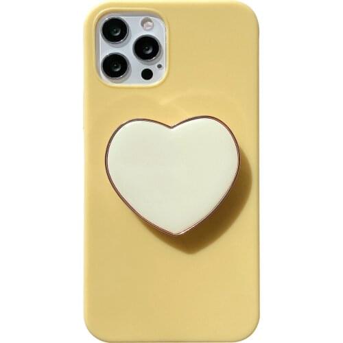 Matcha Green Heart Stand Knot Case for iPhone 12 Pro Max Back Phone Cover for 12 11 Pro Max X XS XR 8 7 Plus SE 2020