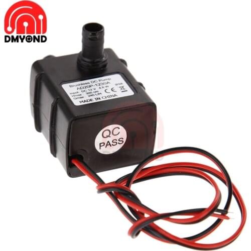 DC 12V Brushless Water Pump 4.2W 3M 240L/H Flow Rate IP68 Waterproof Ultra Quiet Brushless Motor Submersible Pool Water Pump