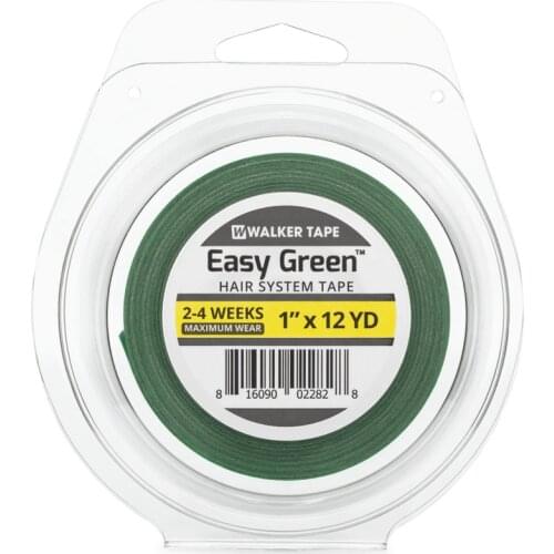 Easy Green Walker Tape Hair System Tape 2-4 Weeks Rolls Contours Double Side Tape For Lace Wig Ghost Bond T006
