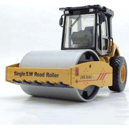 1/60 Scale Diecast Alloy Metal Excavator road roller Truck Wheel Engineering Construction Vehicle Car Model Toy Collections