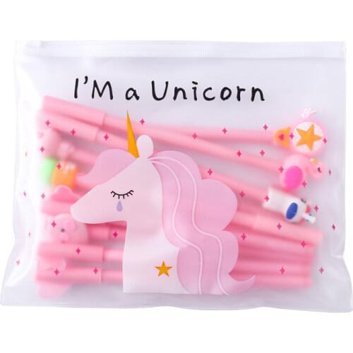 Kawaii Gel Pens Set Needle tip refills 0.5 mm Ballpoint pen for school Writing supplies Stationery