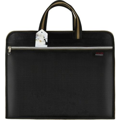 A4 File Folder Waterproof Business Briefcase Portable Canvas Large Capacity Office Conference Document Bag Carpetas