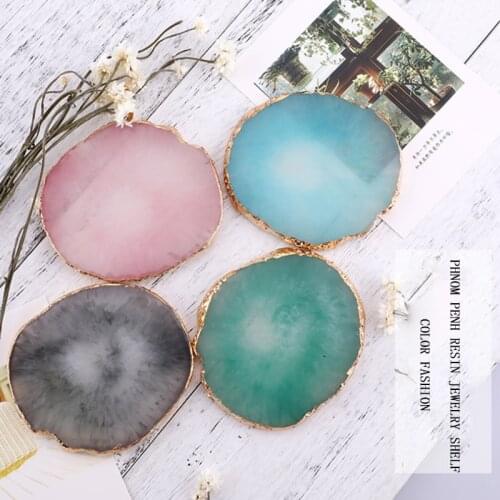 Resin Storage Tray Jewelry Display Plate Necklace Ring Earrings Display Tray Creative Decoration Organizer