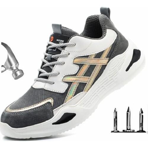 Unisex Work Safety Shoes for Men Boots Steel Toe Shoes Construction Industrial Shoes Sneakers Anti-puncture Indestructible Shoes
