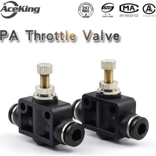 Throttling and speed regulating for quick insertion of manual valve of gas pipe joint PA-4 PA-6 PA-8 PA-10 PA-12