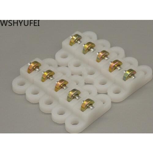 10pcs/set sliding door wheels rollers Heavy Mute window Sliding Door Bearing Rollers Furniture Window Rollers Pulley Hardware