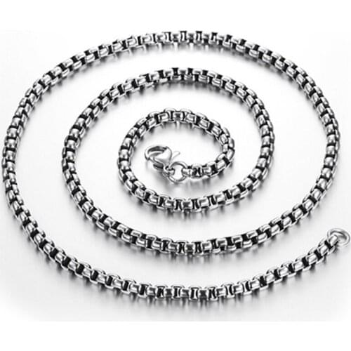 RONGQING 10pcs/lot Stainless Steel Necklace Chains for Jewelry Making DIY Necklace Accessories Crafts