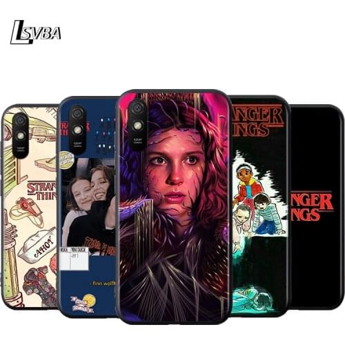 Stranger Things Silicone Cover For Xiaomi Redmi K40 K30i K30T K30S K30 K20 10X Ultra Pro Black Soft Phone Case Shell