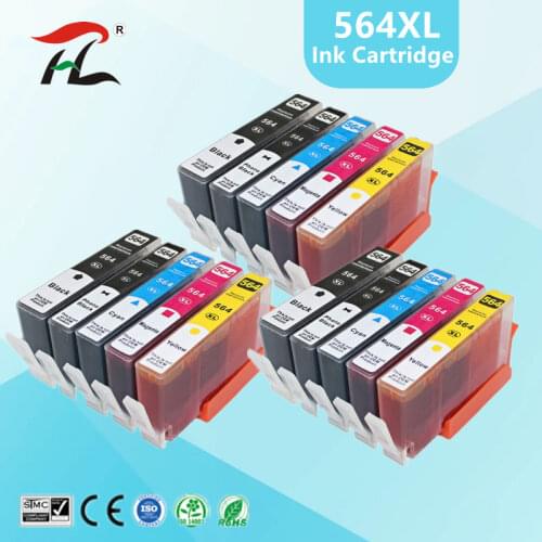 Compatible 564 ink cartridge for hp 564XL for hp564 Photosmart 5510/5511/5512/5514/5515/5520/5522/ 5525/6510/6512/6515 printer