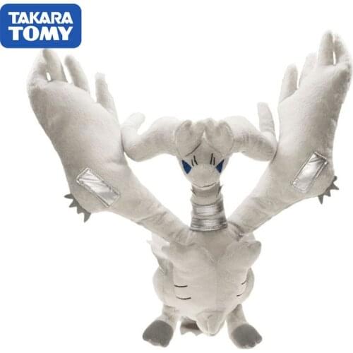 TAKARA Pokemon Erekiddo Evolutionary Version 40cm Reshiram Zekrom Melody Plush White Toy Doll Girls Birthday Gift