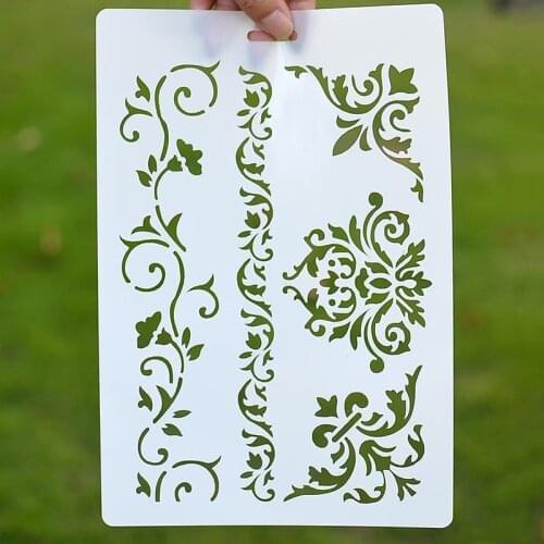 DIY Vine Flower Shape Embossing Stencil Mold for Cake Chocolate Making Baking Supplies JS22