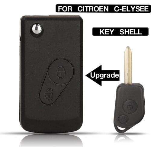 Kutery For Citroen Elysee Picasso Saxo Xsara Berlingo Upgrade Smart Folding Flip Remote Control Car Key Shell Replacement 2BTN