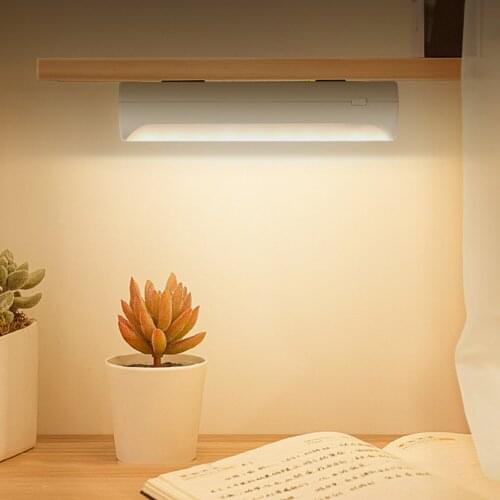 USB Rechargeable PIR Motion Sensor LED Night Light 3 Modes Lighting Warm/Cold Light Corridor Cabinet Kitchen Sensor Smart Light