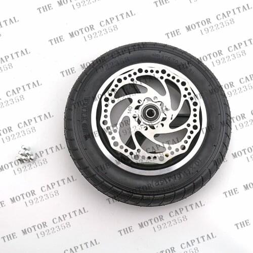 High porformance 10x2 54-152 tire tyre inner tube rims hub With disc brake fits balancing car mountain electric scooter