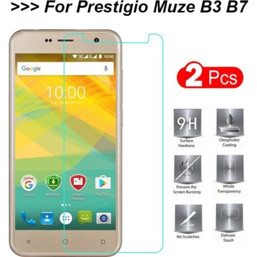 2PCS For Prestigio Muze B3 Tempered Glass Muze B7 Protective Film Screen Protector For PSP 3512 Duo on B 3 PSP3512DUO PSP7511