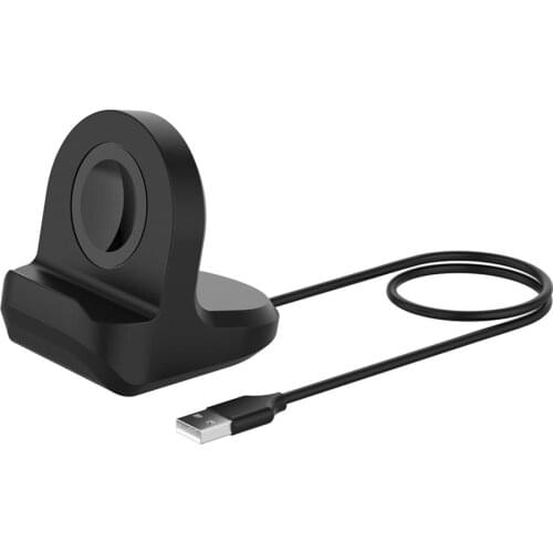 Watch Charging Cable High Quality Watch Charger Nonslip Silicone Charging Dock For Samsung Galaxy Watch 3 41mm 45mm Black White