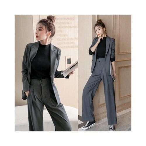Womens Fashion Business Suits Ladies Women Suits With Pants Spring Autumn Business Work Wear Office Wear Elegant Formal Woman