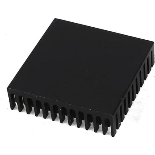 2 x Black Aluminum Radiator Heat Sink Heat Sink 40 x 40 mm x 11 mm