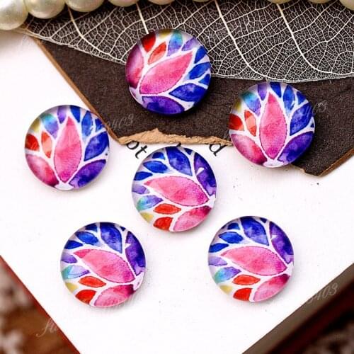 40PCS 12mm)/Round12mm 20mm 25mm 30mm Glass Cabochon DIY For jewelry finding Cameo Setting,Dome Flat Back Beads-301-10