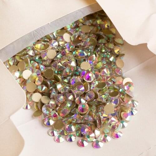 CTPA3bI Super AB Non Hotfix Adhesive Rhinestones Nail Art Accessories Glitter Glass Crystals DIY Crafts Garment Decoration