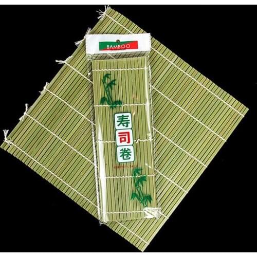 Eco-friendly sushi tools roller Bamboo Rolling Mats set Roll Handmake Bamboo Sushi Mat Making Kit -green
