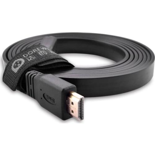 HD TV HDMI-compatible Cable Lines for Computer TV 3/5/10 Meters Gold Plated Plug Male to Male 1.4 Version Flat Line 1080p 3D