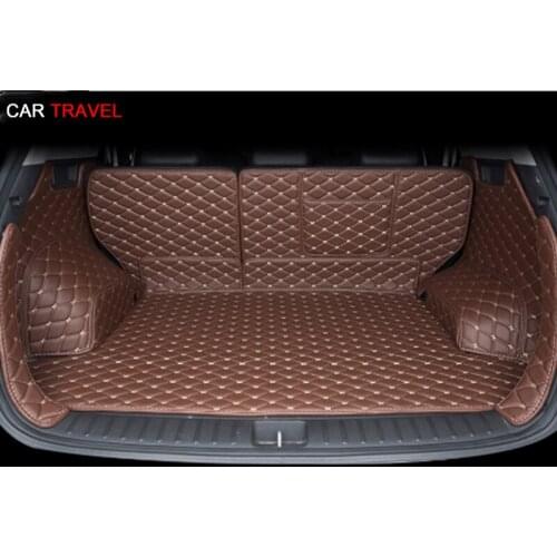 Good quality mats! Special car trunk mats for Hyundai Tucson 2019-2015 waterproof cargo line mat boot carpets for Tucson