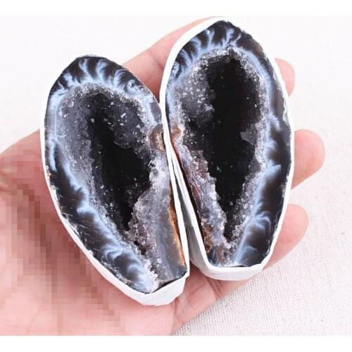 Exquisite cornucopia natural crystal cave agate decoration feng shui fortune original stone