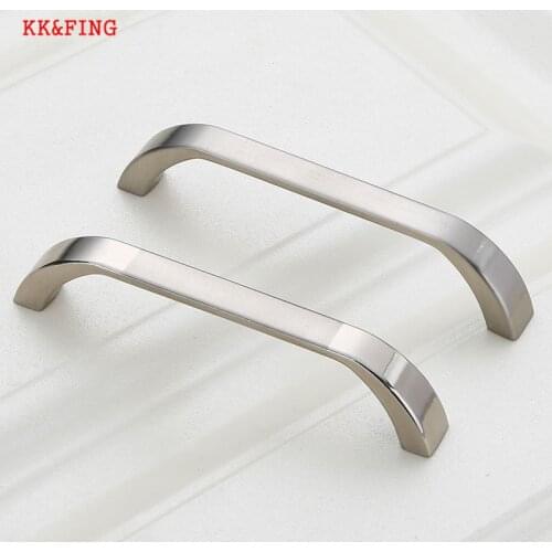 KK&FING Modern Zinc Alloy Cabinet Handles Kitchen Cupboard Door Pulls Drawer Knobs Wardrobe Pulls Furniture Handle hardware