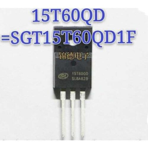 10 pçs/lote New original sgt15t60qd1f 15t60qd TO-220 special IGBT single tube for servo inverter