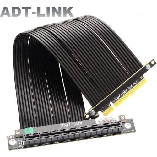 GTX3080ti RX5700xt High-End PC Graphics Card PCIE 4.0 X16 To X8 Riser Cable PCI Express Gen4.0 8x 16x Vertical GPU Extender Line