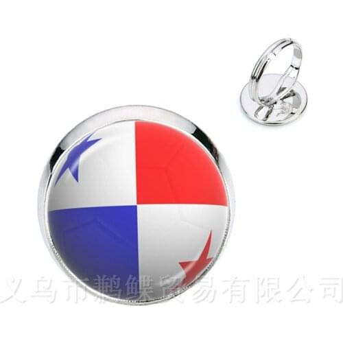 New 2018 Fashion Rings World Cup Football National Flag Panama,Australia,Egypt,Argentina,Russia,Germany,Denmark,Poland,Iceland
