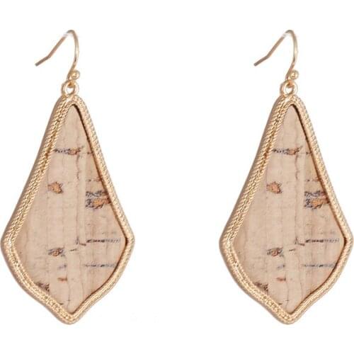 New Fashion Water Drop Kite Leather Statement Earrings For Women
