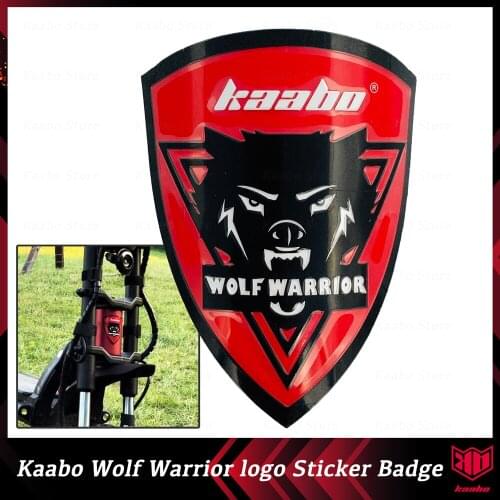 Original Kaabo Wolf Warrior Logo Sticker Badge Electric Skateboard Wolf Warrior X Wolf Warrior King Spare Parts Accessories