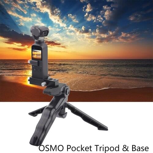 Portable Camera Safety Tripod with base for dji OSMO Pocket 2 Camera Holder Mounting Bracket Handheld Gimbal Tripod Accessories