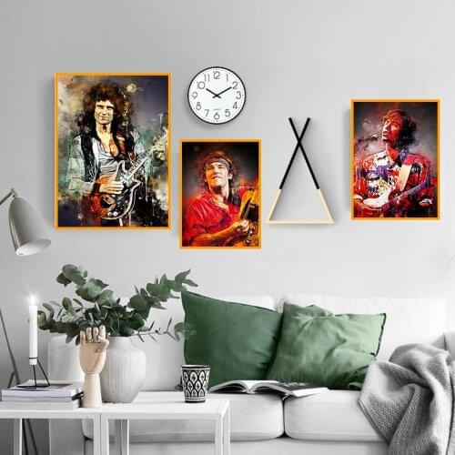 High-Definition Legendary GuitarIst Poster Canvas Print Home Decor No Frame