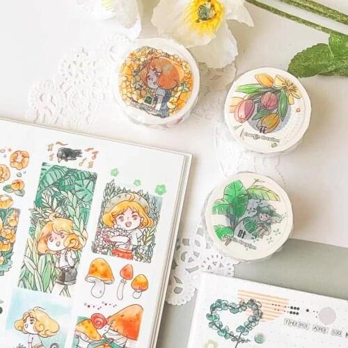 Lovely Forest Elf Collection Washi Tape for Card Making Bullet Journal DIY Scrapbooking Decorative Sticker