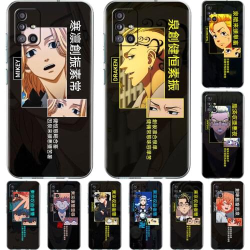 Transparent Case for Samsung Galaxy A51 A71 A21s A31 A12 A32 A11 A72 A52 5G M31 Soft Back Smartphone Cover Anime Chainsaw Man