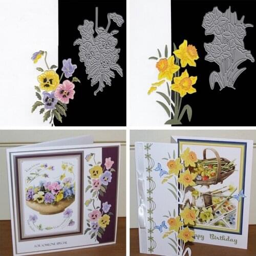 Flower Cards Border Frame Metal Cutting Dies Stencils For DIY Scrapbooking Album Photo Paper Crafts Decorative Handmade 2019 New