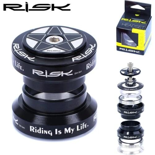 RiSK aluminum 34mm bicycle external headset mountain bike road bike 28.6mm (1 1/8") straight rudder fork bearing 106g