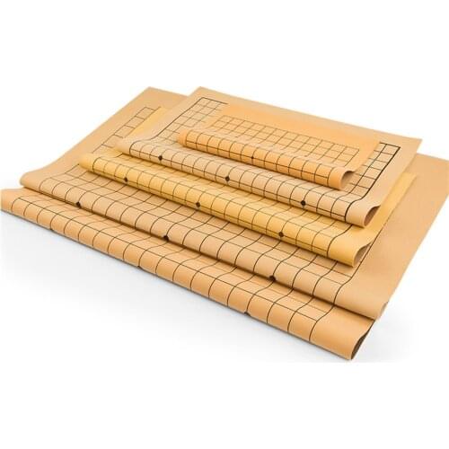 BSTFAMLY Go Chess 19 Road Chessboard 51*45*0.1cm Foldable CheckerBoard Old Game of Go Weiqi Board For 2.2cm Piece Checker GB09
