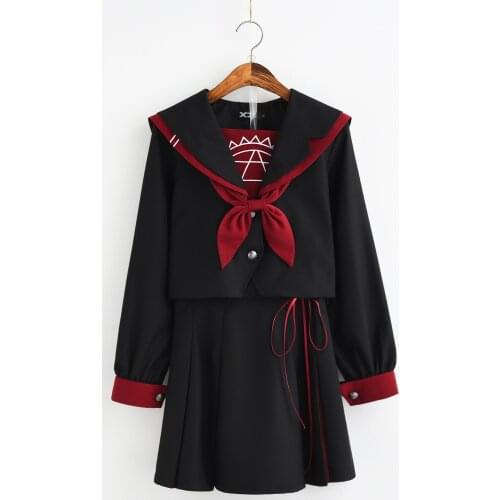 Japanese New School Uniforms Cosplay Jk For Girls Magic Array Embroidery Student Suit Long Sleeved College Sailor Uniform Girl