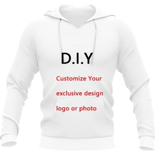 Your OWN Design Brand Logo/Picture Custom Men Women DIY Hoodies Sweatshirt Casual Hoody Clothing