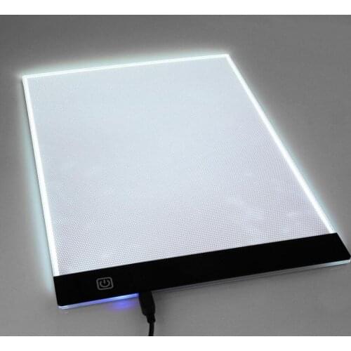 Ultra Thin A4 LED Light Stencil Touch Board Copy Diamond Painting Drawing Board Table Pad Dimmable Diamond Embroidery Icon YY00