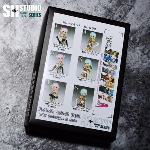 SH Studio upgrade parts of Hairstyle set ( 6 set ) for 1/12 scale FAG mobile suit girl kids toys