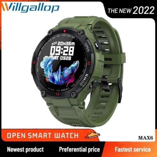 Willgallop MAX6 Smart Watch Sport Men Support Bluetooth Calling Heart Rate Weather Fitness Tracker SmartWatch Women 1.28 Inch